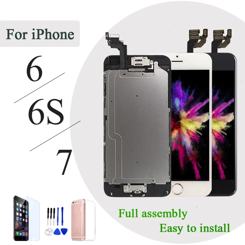 Для iphone 5 5s ЖК экран для iPhone 6 6S Plus 6Plus 6s полная сборка полный 6s|Экраны мобильных