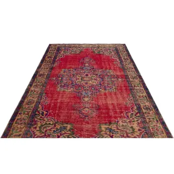 

Handmade Natural Vintage Turkish Area Rug 188x297 Cm-6'2''X9'9''