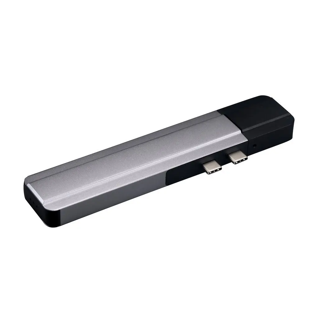 Двойной тип c 6 в 1 HDMI RJ45 NIC Macbook PRO AIR док станция Многофункциональный двойной