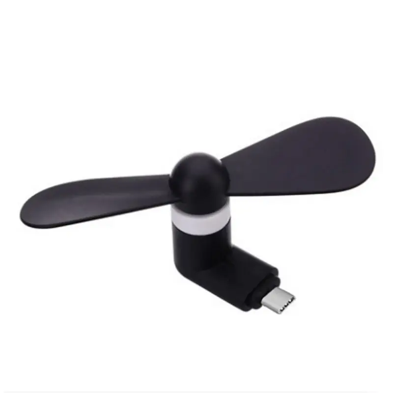 

Portable Micro USB Cooling Fan Cooler With Two Leaves For IOS Android Smartphone