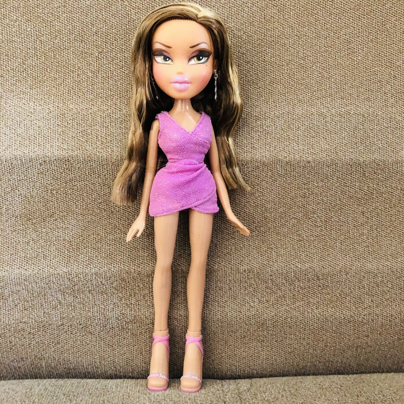 23 см модный BratzDoll большая девочка с розовыми волосами и большими глазами YASMIN красивый MGAdoll лучший подарок