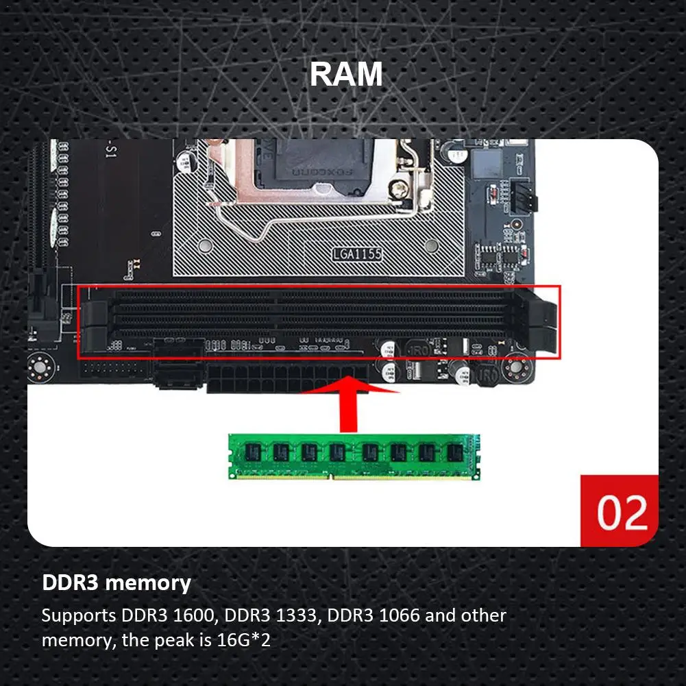 LGA 1155 Pin CPU компьютерные материнские платы интерфейс все твердотельные