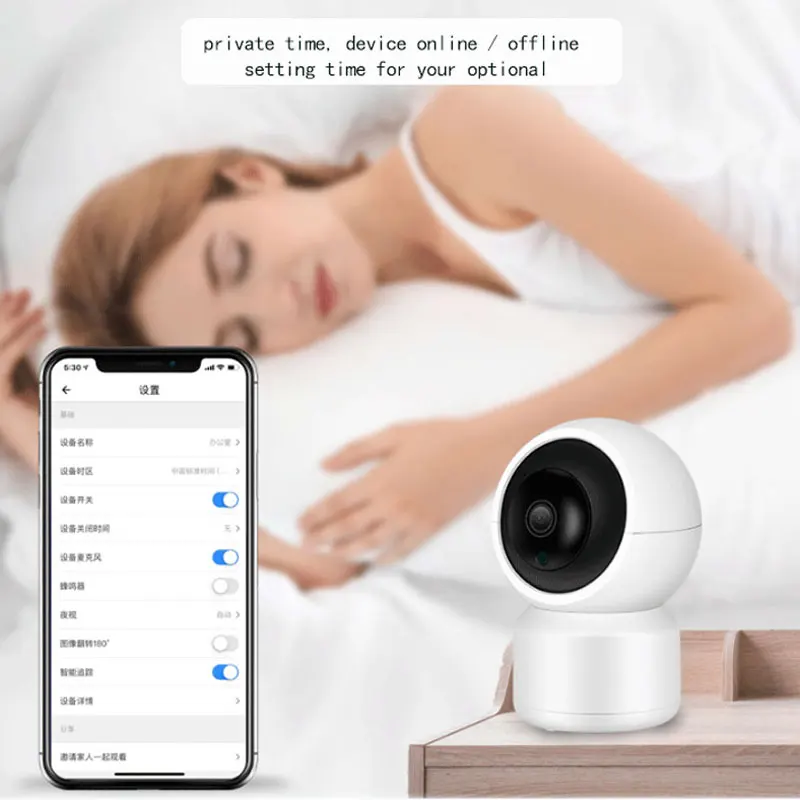 Интеллектуальная камера слежения за звуком, ночная инфракрасная камера для дома и офиса, фабричная камера 1080 p, Wi-Fi, 24 часа, детский монитор