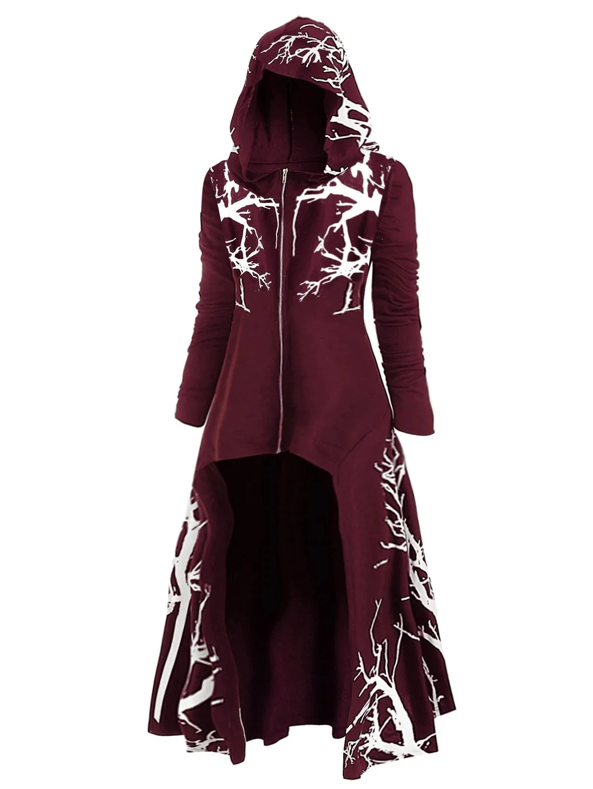 Mens Medieval Steampunk Hooded Jacket Cape Victorian Renaissance Halloween Perform Long Gothic Vintage Role Play Costume | Мужская