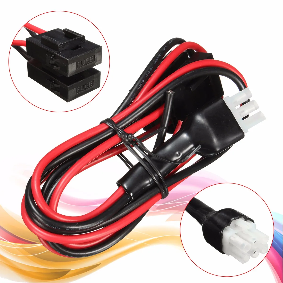

1M 30A Fuse Short Wave Power Supply Cord Cable for Yaesu FT-857D FT-897D IC-725A