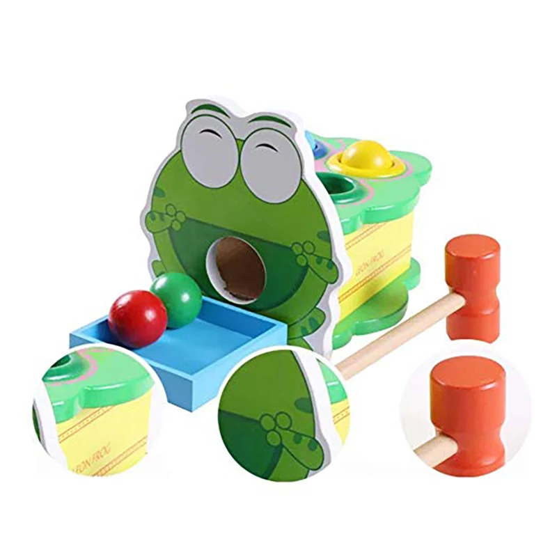 Baby Wooden Toys Hammer Wood Toy Early Learning Educational Toys For Children Musical Toys Instrument Gift Sound Maker