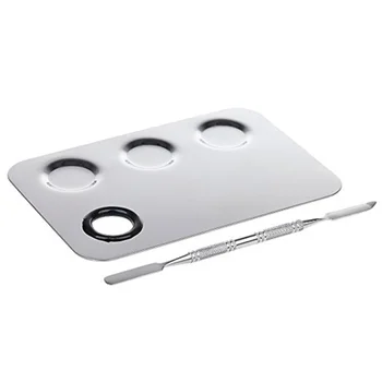 

Stainless Steel Cosmetic Makeup Palette Spatula Foundation Mixing Tool
