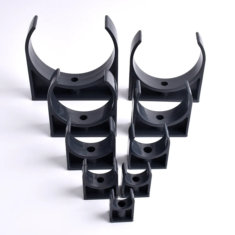 I.D. 20-110mm PVC Pipe Clamp Connector Garden Irrigation Aquarium Fish Tank Watering Adapter Fittings Fixing Joint 2-20pcs, plastic pipe connector, water pipe connector, pipe connector, water pipe fitting, irrigation pipe fitting, plastic pipe fitting