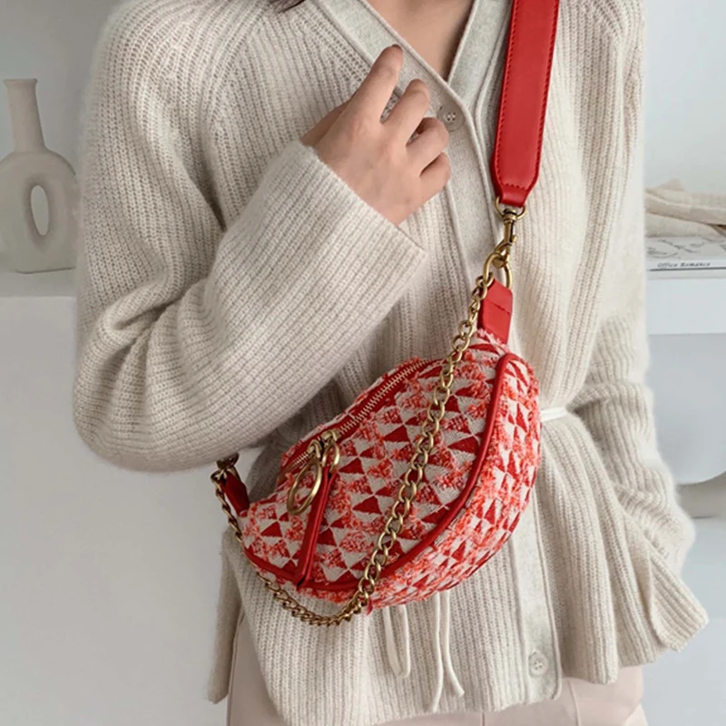 

2019 bolsa feminina Women Cotton and linen Chest Bag luxury handbags women bags designer Shoulder Crossbody Chest HandBag
