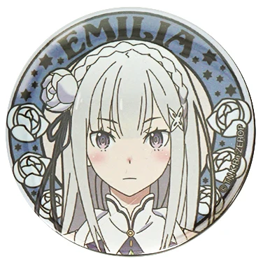 Rezero значок аниме Rem Ram Emilia Felix Войлок Feruto Re: Zero Hajimeru Isekai Seikatsu Relife металлический значок на булавке - Окраска металла: 01 Emilia