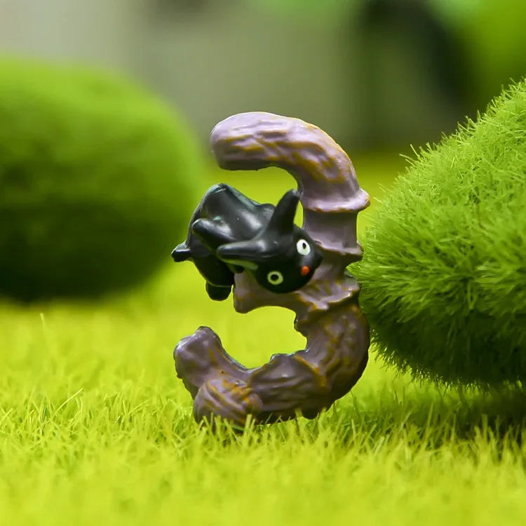 12 шт./компл. мультфильм свежий Кот черный ПВХ Пейзаж украшения детские