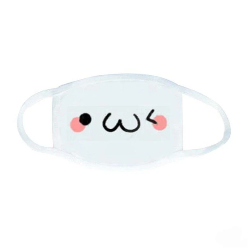 Moe& Cute аниме Kaomoji-kun Emoticon Анти-пыль хлопок рот защитная маска