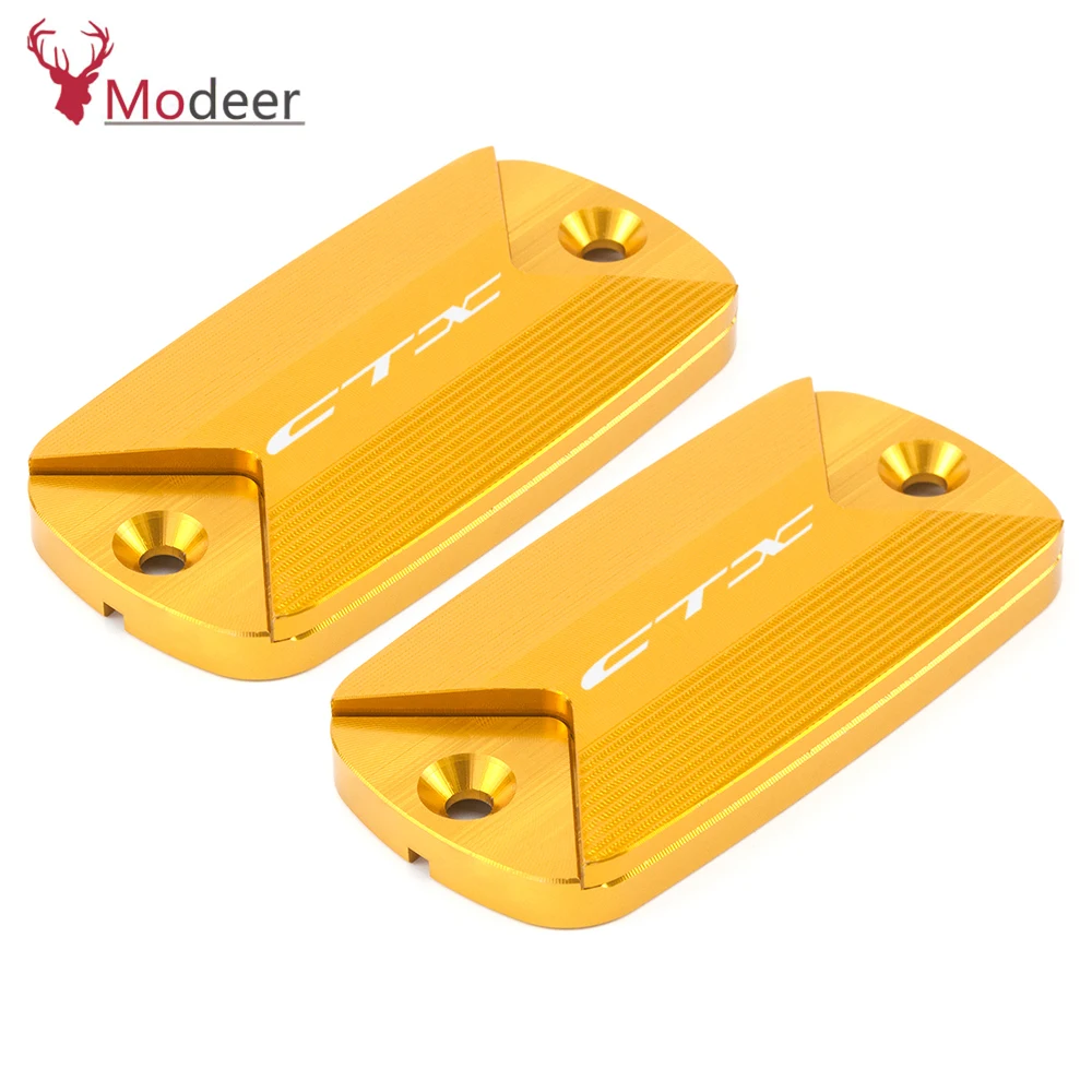 Motorcycle CNC Aluminum Front Brake Oil Fluid Reservoir Cover Cap For Honda CTX 700 700N 1300 CXT700 N CTX1300 2014 2015 2016 (5)