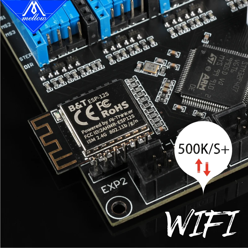Placa de Controle Firmware para Tmc2209 Mellow Fly-cdy wi fi Duet & Marlin Cr10 Ender 3 Peças Impressora 3d Skr 1.4 Turbo 2021 32bit v2 - Imagem 4