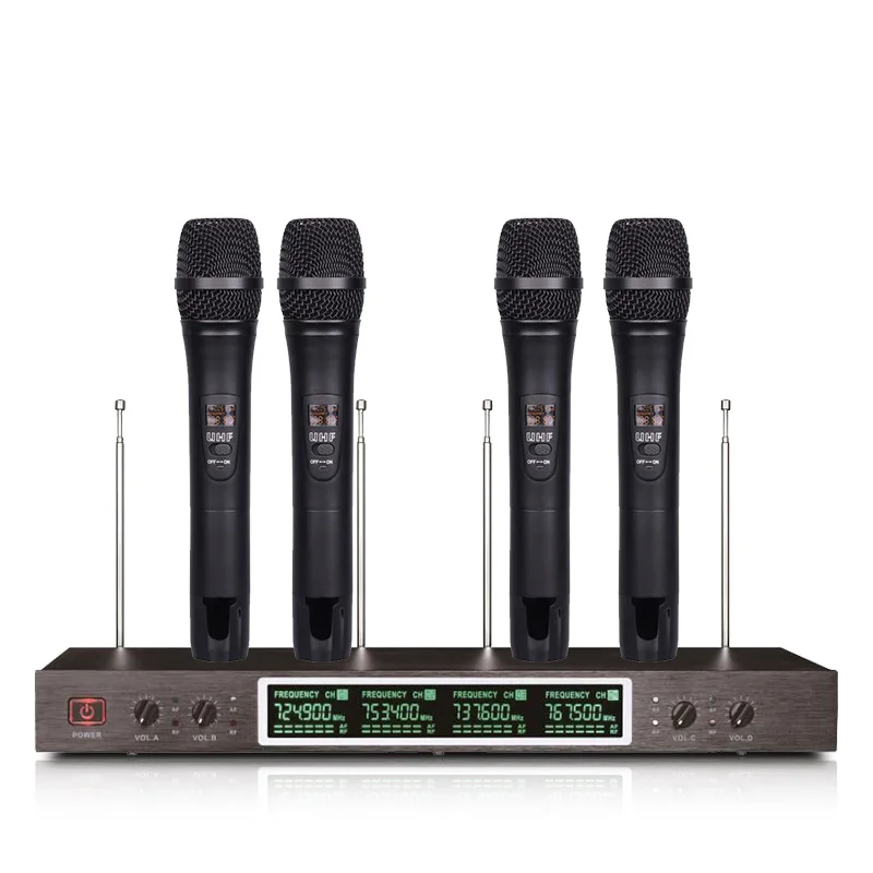 VHF Беспроводная микрофонная система петличный микрофон для больших и маленьких наружных внутренних мероприятий, сценический беспроводной микрофон