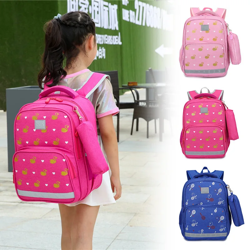 

Children Men's 1-3-4-6 Grade Shoulder 7-9-12 a Year of Age School Bag Young STUDENT'S Women's Korean-style Burden Relieving Wate