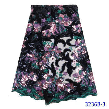 

African Floral Embroidered Tulle Fabric Cheap Price Elegant African French Tulle Lace 2019 Bridal Lace Fabric QF3236B-7