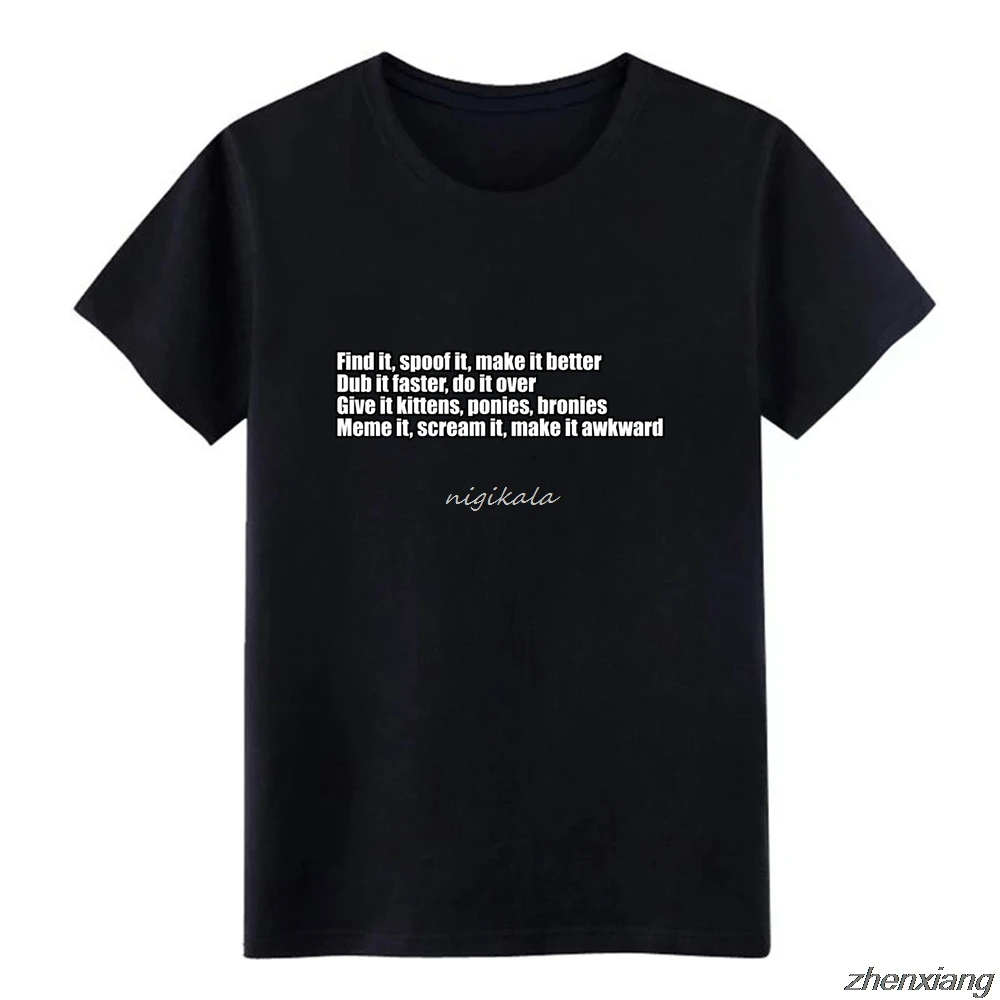 

Meme It t shirt Character short sleeve s-X5xl Unisex Anti-Wrinkle Casual spring Pattern shirt