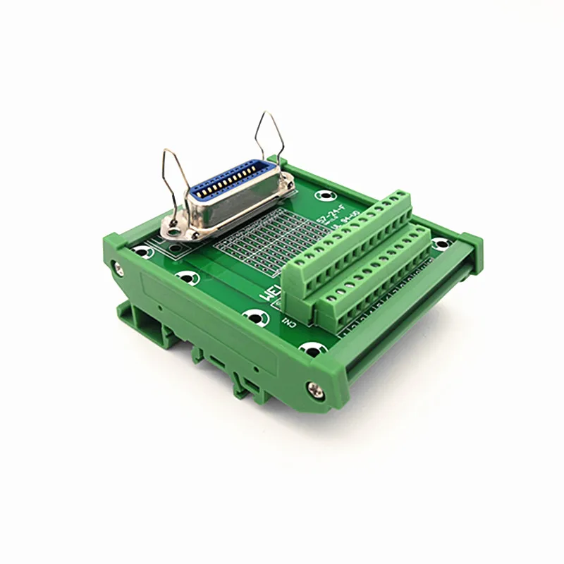 Крепление на din-рейку серии 57 24-Pin 0,08" гнездовой разъем Breakout Board