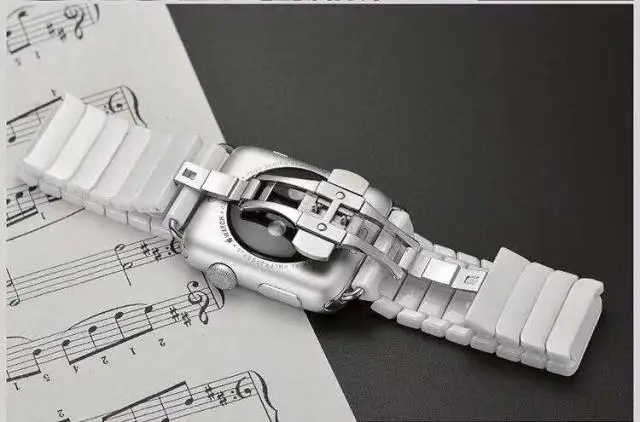 40 мм 44 мм роскошный керамический ремешок для iWatch 4 3 2 1 браслет для Apple Watch Band 42 мм 38 мм сменный браслет наручных часов