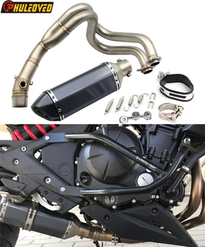 Motorcycle Exhaust Full System for Kawasaki ER6N ER6F NINJA 650 Z650 NINJA 650R Versys 650 with Muffler Escape Header Link Pipe