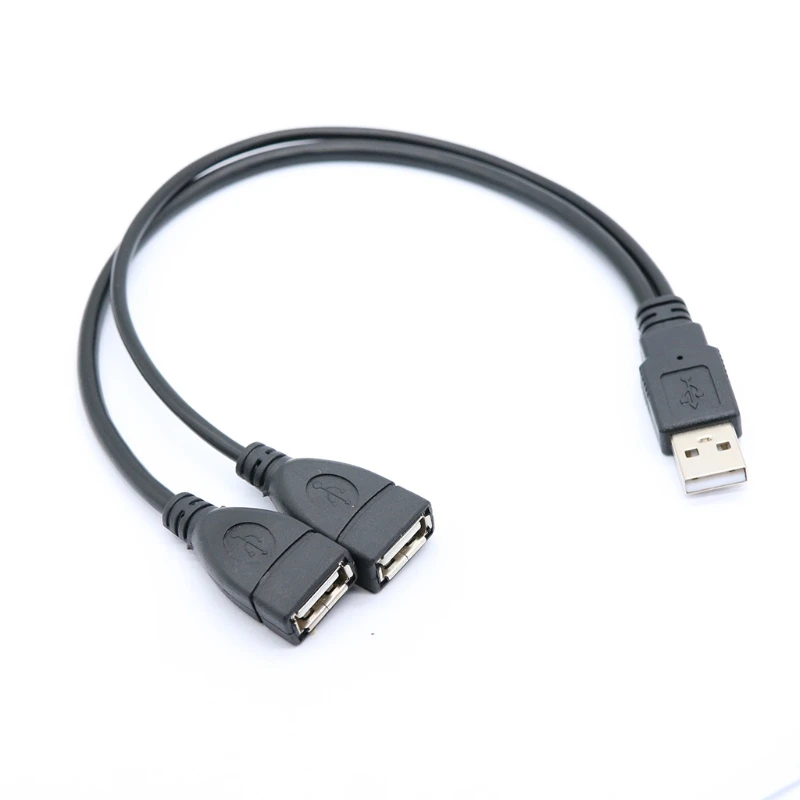 Lunghezza 30Cm Doppia Porta Usb Extender Hub Caricatore Dati Adattatore Split Di Alimentazione Doppia Porta Usb Extender Hub Adattatore Dati Dropship