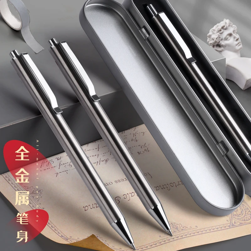 

Metal Press Gel 0.5 Black Carbon Pen Bullet Point Low Center of Gravity Heavy Hand Feeling Sign Pen Work