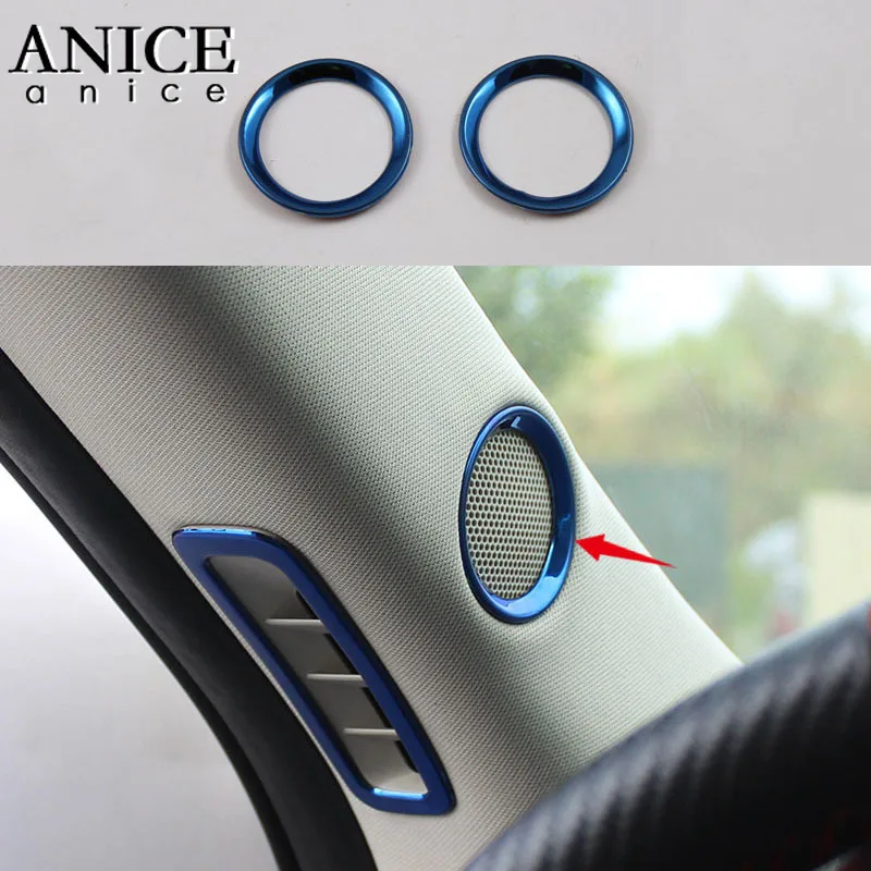For Mazda Cx-5 Cx5 2pc Stainless Steel Pillar Door Stereo Speaker Cover Trim Ring 2017 2018 2019 2020 | Автомобили и мотоциклы