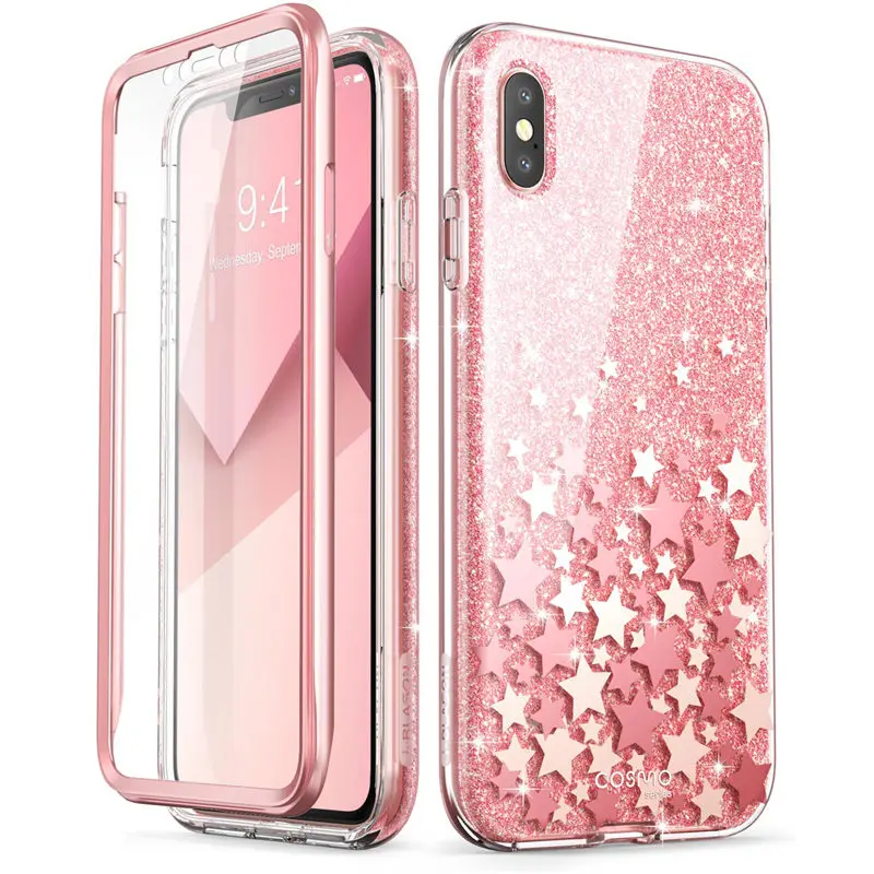 I-BLASON для iPhone Xs Max чехол 6,5 дюймов Cosmo серия полный корпус блестящий Мраморный бампер чехол со встроенной защитной пленкой