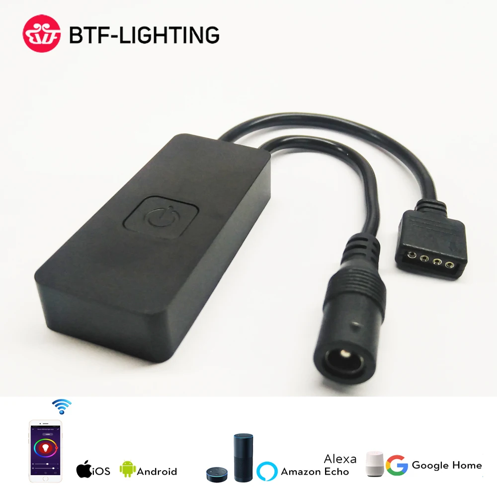 Мини WiFi светодиодный светильник-контроллер для 5050 2835 RGB гибкая лента Amazon Alexa Google