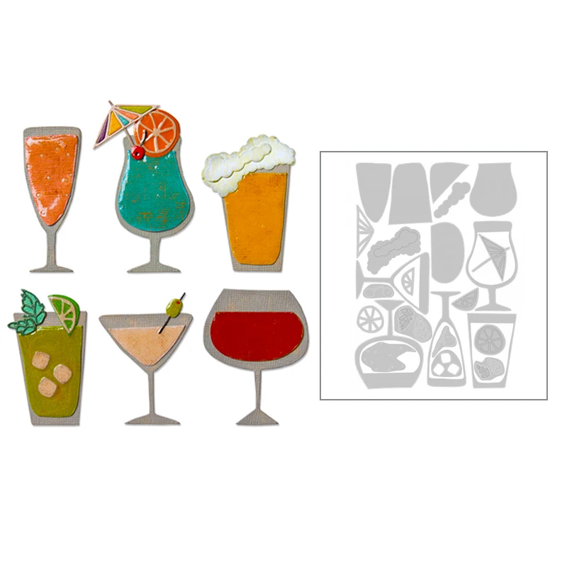 

2020 New Coffee Cup Hot Metal Cutting Dies Scrapbooking Paper Card Making and Stencils For 3D Foil Die Cut Crafts Sets No Stamp