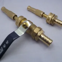 Тонкая медь 6 точек водяной пистолет прямой впрыск гидравлический гигантский сопло портативный автомобиль очистки высокого давления бытовой воды