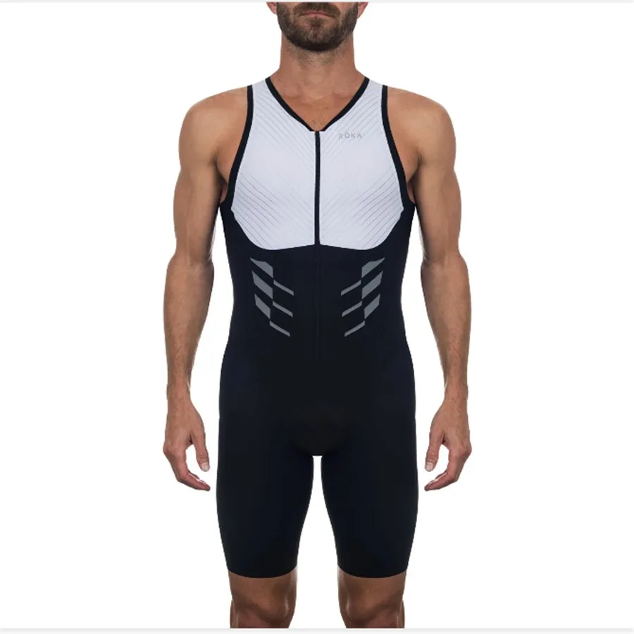 Roka Pro Team Triathlon мужской облегающий костюм без рукавов для езды на велосипеде