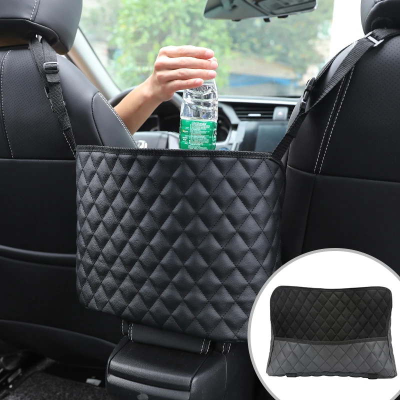 Auto Handtasche Halter Luxus Leder Sitz Zurück Veranstalter Mesh Große  Kapazität Tasche Automotive Waren Lagerung Tasche Sitz Spalt Net