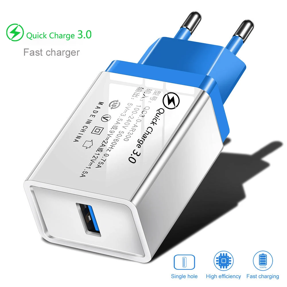 usb quick charge 3.0 Quick Charge 3.0 2.0 EU/US Plug USB Charger Travel Wall Fast Charging Adapter For Samsung S9 Xiaomi Tablets Mobile Phone Charger 65w charger phone Chargers