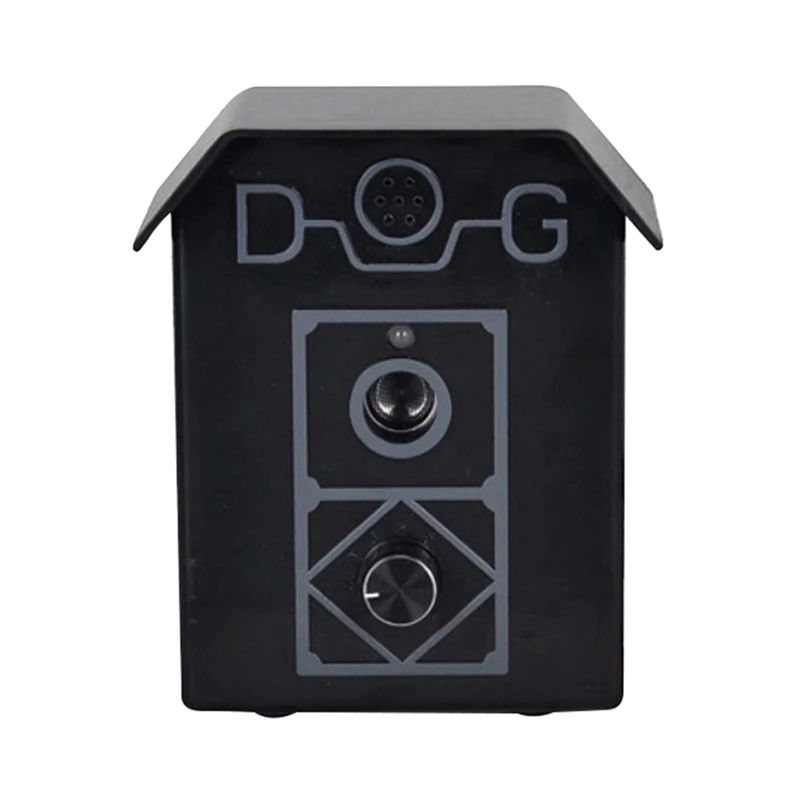 Водонепроницаемый Электронный ошейник для дрессировки собак, электрический прибор для борьбы с лаем для собак, ультразвуковое устройство для сдерживания лай - Цвет: Черный