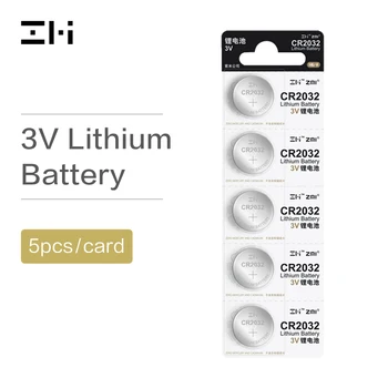 

5pcs/card ZMI CR2032 Button Cell coin Batteries 3V Lithium Battery For Watch Remote Control Calculator Smart Keys for car cr2032