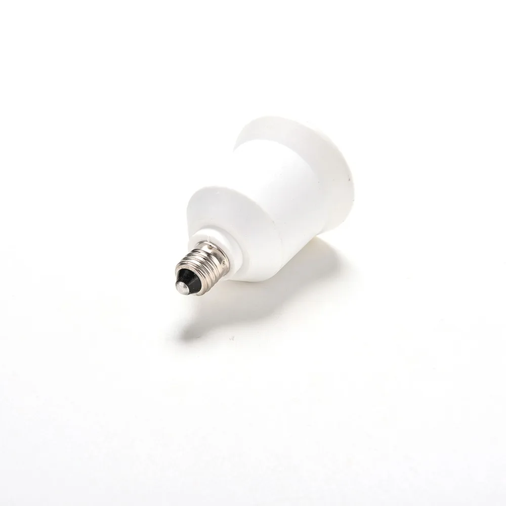 White E11 To E26/E27 Lampholder Bulbs Converter Socket Lamp Holder Converter  Candelabra Light Base