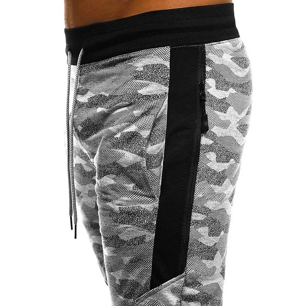 KANCOOLD Pants Elastic Waist Ankle-Length men Pants Casual Sport Pants Slim Fit Plaid Trousers Running Joggers Nov1