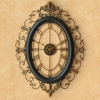 

European style clock wall clock living room fashion household creativity Retro Clock Am erican style decorative wall watch