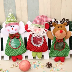 Новые рождественские мешки изысканное яблоко в карамели сумка Санта Клаус снеговик лося рождественские подарочные сумки Рождественская