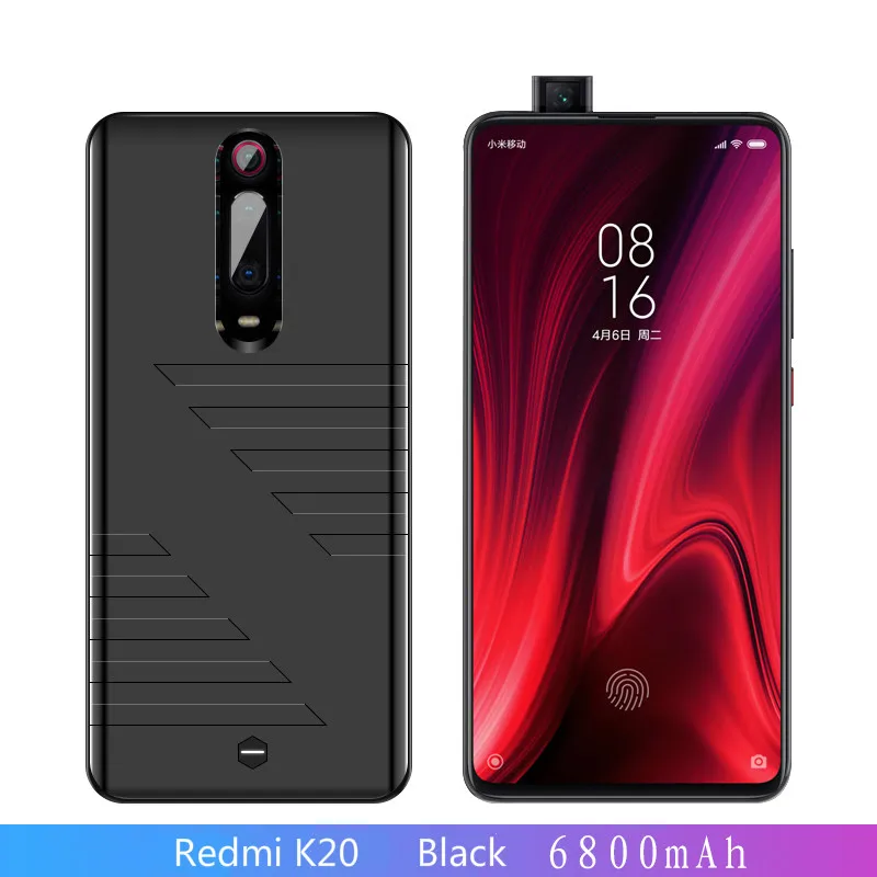 Leioua For Xiaomi Redmi K20 Case Battery Charger Case 6800mAh Extended Backup Charger Power Case For Redmi K20Pro Battery Cover