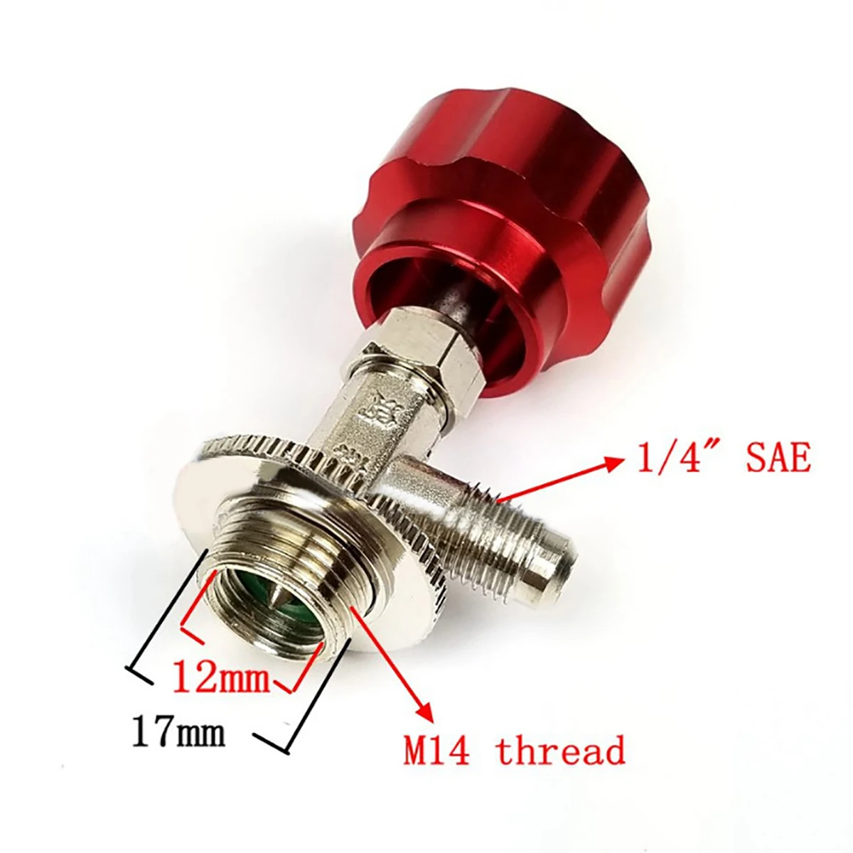 DWZ   1 Set New M14 R134a Refrigerant Charging Hose With Gauge Recharge Measuring Tool