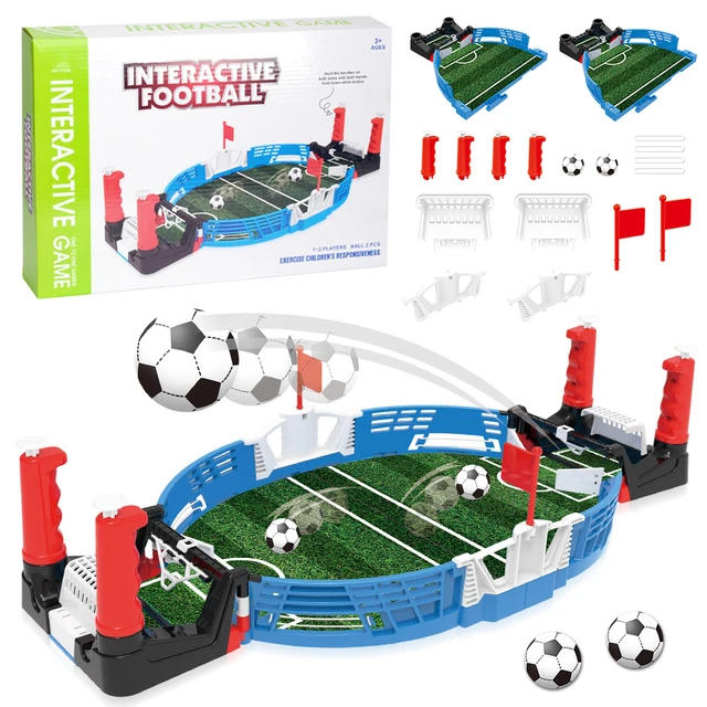 Mini tabela esportes futebol jogo de futebol para festa de família tabletop  jogar bola dupla batalha brinquedos interativos para crianças