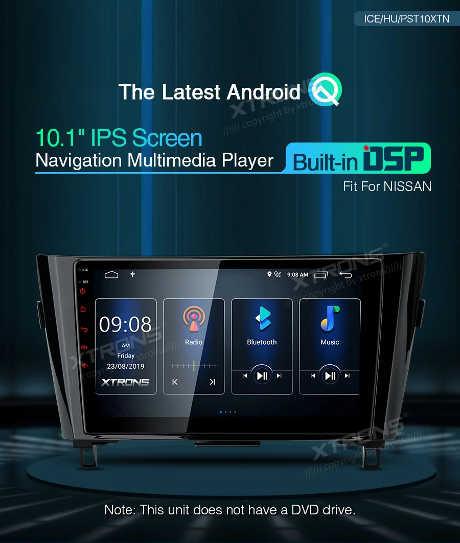 XTRONS 10,1 ''ips новейший Android DSP Автомобильный мультимедийный стерео плеер для Nissan X-Trial(T32) Qashqai Rogue OBD без DVD