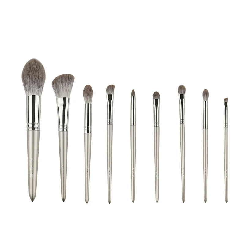 Naturliche Make Up Pinsel Luxus 9 Stucke Fuchs Haar Make Up Pinsel Set Professionelle Tier Pelz Pulver Erroten Lidschatten Blending Pinsel Werkzeug Eye Shadow Applicator Aliexpress