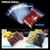 100pcs/lot Clear Heavy-Duty Thick Zip Lock jewelry Gift Package Storage Bag Ziplock Plastic Reclosable Poly Bag Thickness 0.12mm 6