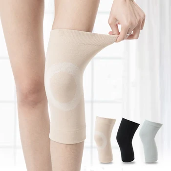 

Carego 1 Pcs Thin Elasticity KneePads Knee Protector Support Skin Color Relief Prevent Arthritis Sports Knee Guard Pads Brown