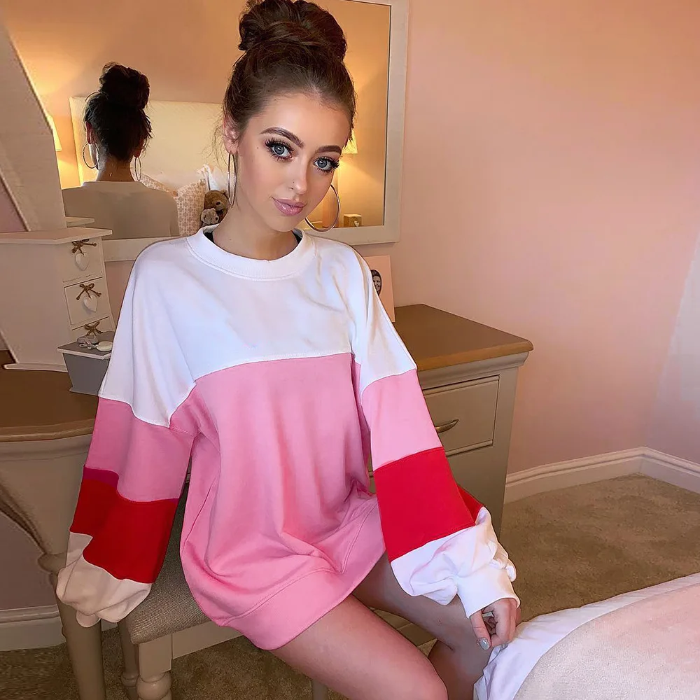 

Winter Mujer 2019 Harajuku Solid Sweatshirt Women Long Sleeve Hoodie Loose Women Hoodies Sweatshirts Casual Tracksuit Oversize