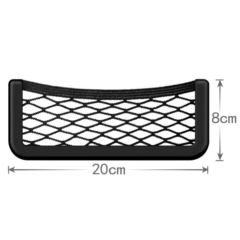 1pcs Car Mesh Net Bag Car Organizer Seat Back Storage Bag for Hyundai Solaris ix35 i20 i30 i40 Elantra Tucson Creta car styling